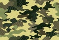 Seamless Spotted Camouflage abstract pattern, Military dot Camouflage repeat pattern design for Army background, printing clothes