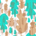 Seamless spring pattern