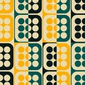Seamless Square and Circle Pattern Royalty Free Stock Photo