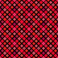 Seamless square pattern background - red abstract vector design Royalty Free Stock Photo