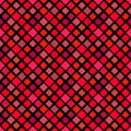 Seamless square pattern background - red abstract vector design Royalty Free Stock Photo