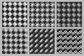 Seamless square pattern background set Royalty Free Stock Photo