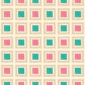 Seamless square tiles mesh pattern