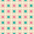 Seamless square tiles mesh pattern