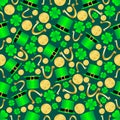 Seamless St. Patricks Day Background Royalty Free Stock Photo
