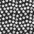 Seamless Star Monochrome Background.Black and