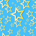 Seamless Star Pattern Royalty Free Stock Photo