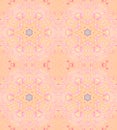 Seamless star pattern apricot peach color pink violet yellow