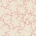 Seamless star pattern. Design for textures, textiles, prints on clothes, creative fabric design, packaging Royalty Free Stock Photo