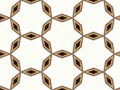 Seamless star pattern in white with golden interspace Royalty Free Stock Photo