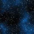 Seamless Starfield with Glowing Stars at Night