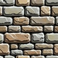 Seamless stone brick wall texture background old weathered vintage pattern design Royalty Free Stock Photo