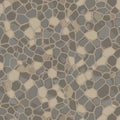 A seamless stone mosaic pattern featuring irregularly shaped stones in shades of gray, Royalty Free Stock Photo