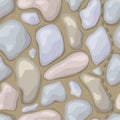 Seamless stones with ants