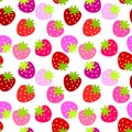 Seamless Strawberries Background Royalty Free Stock Photo