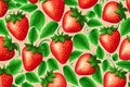 seamless strawberry pattern illustration Royalty Free Stock Photo