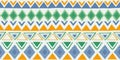 Seamless striped pattern. Ethnic and tribal motifs. Vintage print, grunge texture. Aztec, african, asian, indian, and maya style.