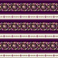 Seamless striped pattern with precious jewelry elements