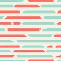 Seamless strips pattern. Horizontal lines with torn and stuck paper effect. Vector illustration Royalty Free Stock Photo