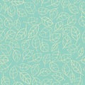 Seamless stylized leafs pattern