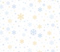 Seamless subtle snowflakes background