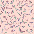 Seamless sugar confetti pattern for fabrics and textiles and linens and gifts and cards and wrapping paper