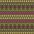 Seamless summer pattern with flowers and butterflies