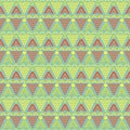 Seamless summer pattern of round and triangular shapes