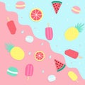 seamless summer pattern Royalty Free Stock Photo