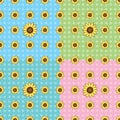 Seamless Sunflower pattern