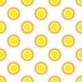 Seamless sunny pattern. Vector illustration.