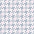 Seamless surface pattern with houndstooth ornament. Classic fashion fabric print. Checked geometric background Royalty Free Stock Photo