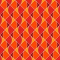 Seamless surface pattern with fire symbols. Contemporary print with repeated spurts of flame. Abstract background Royalty Free Stock Photo