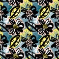 Seamless surface pattern floral design