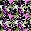 Seamless surface pattern floral design Royalty Free Stock Photo