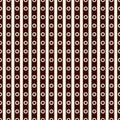 Seamless surface pattern with symmetric ornament. Repeated diagonal lines and circles texture. Geometric background.