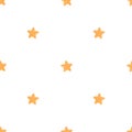 Seamless sweet dreams beige stars pattern. Watercolor illustration on white background