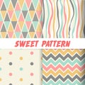 Seamless sweet pattern background