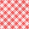 Seamless sweet pink vector background - checkered pattern or grid texture for web design, desktop wallpaper or culinary blog websi
