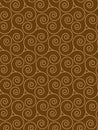 Seamless Swirls On Brown