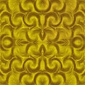 Seamless symmetric pattern with rows of wavy elements