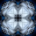 Seamless symmetrical pattern abstract futuristic element texture