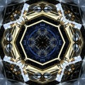 Seamless symmetrical pattern abstract futuristic machine texture