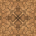 Seamless symmetrical pattern abstract land soil texture