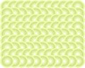 Seamless symmetrical pattern in green, cold pastel colors