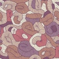 Seamless tangled pattern in colors