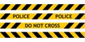 Seamless tape fencing police