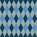 Argyle Pattern Blue Royalty Free Stock Photo