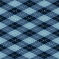 Argyle Pattern Blue Royalty Free Stock Photo