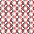 Seamless Tartan Pattern. Vector Black and Red Woven Background Royalty Free Stock Photo